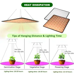 Luces de cultivoIndoor led lighting - 1000W / 3500K - for growing plants / flowers - heating