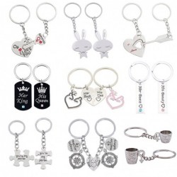 2 Pcs Puzzle Letter "You're My Person" Couple Keychain Lovers BBF Cute Key Ring Holder Love Heart Best Friends Gift Dropshipping