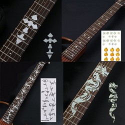 GuitarrasGuitar Fretboard Stickers Guitar Accessories Tool Cross Inlay Decals UltraThin Sticker for Electric Acoustic Guitar ...