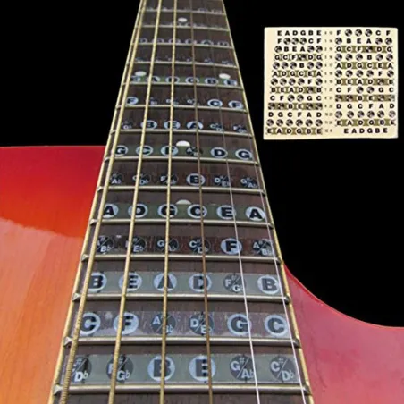 Guitar fretboard / fingerboard stickers - ultra thin - map fretsGuitars