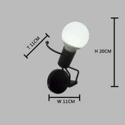 Amerykański styl industrialny - kinkiet LED - lampa żelazna - G80Kinkiety