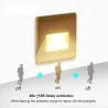 LED wall / stairs light - recessed lamp design - PIR motion sensor - AC85-265V