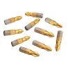 Końcówki śrubokręta - 1/4 cala - pokryte tytanem - antypoślizgowe - chwyt sześciokątny Phillips - PH2 - 25mm - 10 sztukBity i...