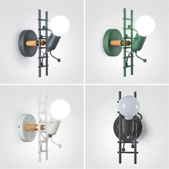 Amerykański styl industrialny - kinkiet LED - lampa żelazna - G80Kinkiety