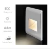 ApliquesRecessed Led Wall Lamp PIR Motion Sensor Stair Case Light AC85-265V Step Lamp Corridor Lighting Indoor Wall Lighting