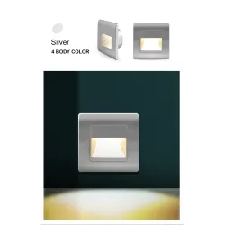 LED wall / stairs light - recessed lamp design - PIR motion sensor - AC85-265V