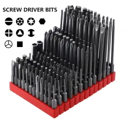 Magnetische Alu-Bohrer - Sechskant - für Elektroschrauber - 1/4" - 50mm / 75mm / 100mm - Set - 12 Stück