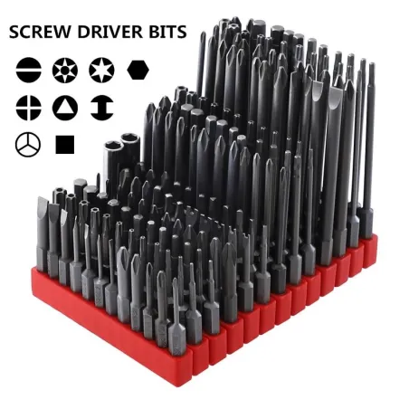 Magnetische Alu-Bohrer - Sechskant - für Elektroschrauber - 1/4" - 50mm / 75mm / 100mm - Set - 12 Stück