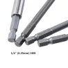 Wiertła magnetyczne ze stopu - sześciokątne - do wkrętarki elektrycznej - 1/4" - 50mm / 75mm / 100mm - zestaw - 12 sztukBity ...