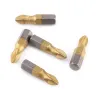 Magnetische bits - titanium gecoat - antislip - 1/4 inch zeskantschacht - 25 mm - 10 stuksBits & boren
