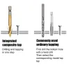 HSS drill bits - hex shank - metric tap - titanium plated - M3 / M4 / M5 / M6 / M8 / M10 - 6 / 7 piecesBits & drills