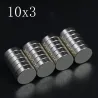 N35 - magnes neodymowy - super mocny okrągły krążek - 10mm x 3mmN35