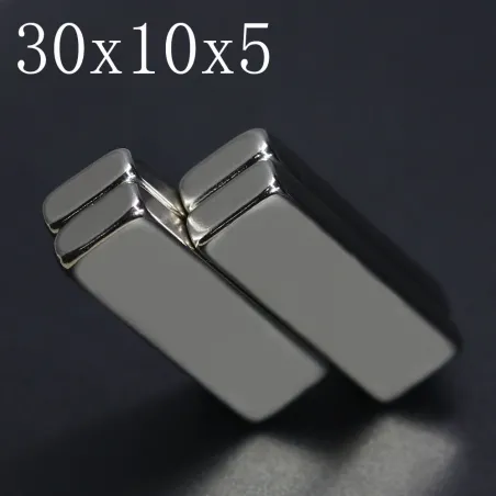 N35 - magnes neodymowy - super mocny blok - 30mm * 10mm * 5mmN35