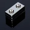 N52 - magnes neodymowy - mocny blok stożkowy - 40mm * 20mm * 5mm - z podwójnym otworem 5mm - 3 sztukiN52