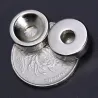 N35 - magnes neodymowy - super mocny okrągły krążek - 15mm * 5mm - z otworem 5mmN35