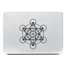 PegatinasCubo de metatrón - pegatina de geometría sagrada - para coche / portátil / ventana