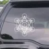 PegatinasCubo de metatrón - pegatina de geometría sagrada - para coche / portátil / ventana