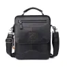 Elegante borsa a tracolla - con cerniere - vera pelle