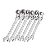 Flexible ratchet wrench - metric spanner nut - open end / ring - 8mm - 13mm