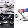 Llave inglesaLlave de trinquete flexible - tuerca de llave métrica - extremo abierto / anillo - 8 mm - 13 mm