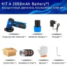 Mini haakse slijper - borstelloos - snoerloos - voor polijsten / slijpen - 2.0mAh - 18500RPM - 12VPower Tools