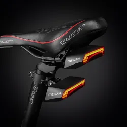 LucesLuz de freno de bicicleta - luz de giro - luz trasera de cola de flash - línea láser