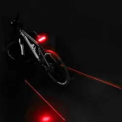 Cykelbromsljus - svängljus - blixtljus bakljus - laserlinje