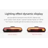 Cykelbromsljus - svängljus - blixtljus bakljus - laserlinje