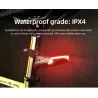 Cykelbromsljus - svängljus - blixtljus bakljus - laserlinje