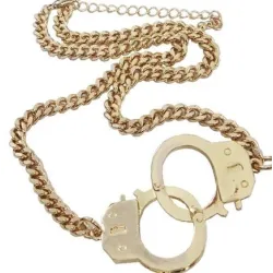 Trendy short necklace - love handcuffs - unisex