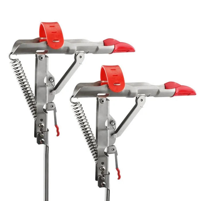 Fishing rod holder - bracket - automatic spring - adjustable - foldable - stainless steel