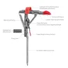 Fishing rod holder - bracket - automatic spring - adjustable - foldable - stainless steel