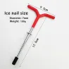 Isfiske drill og spiker - teltplugger / skrue - stangholder