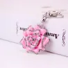 Luxurious crystal rose - keychain
