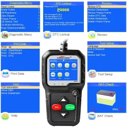 KW680S - car diagnosis - read fault code - scanner - EOBD / OBD2