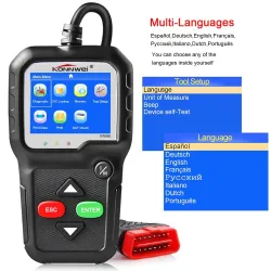DiagnósticoKW680S - diagnóstico del coche - leer código de avería - escáner - EOBD / OBD2