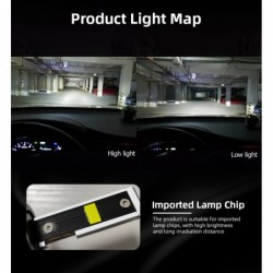 Car headlight - LED Canbus bulb - D1S / D2S / D3S / D4S / D2R/ D4R - 90W - 12V - 10000LM - 6000K - 2 pieces