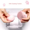 Cosmetische spons opbergdoos - siliconen droog- / reinigingskoffer - kittenvormKwasten