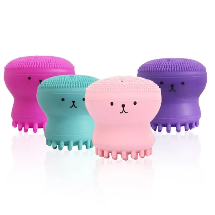 Siliconen gezichtsreinigingsborstel - octopusvormHuid