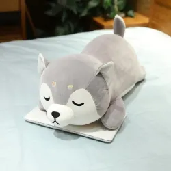 Leżący pies Husky - pluszowa zabawka - poduszkaZabawki Pluszowe