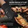Lange beschermende handschoen - voor reiniging / BBQ - hittebestendig - siliconen - 1 stukSchoonmaak