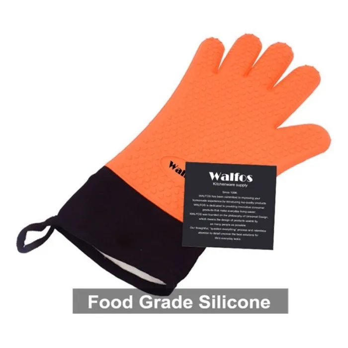 Lange beschermende handschoen - voor reiniging / BBQ - hittebestendig - siliconen - 1 stukSchoonmaak