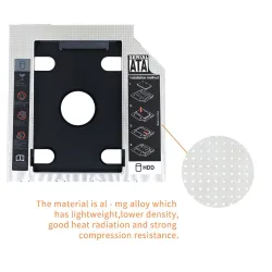 HDD Caddy - SSD SATA 3.0 - 2.5 - obudowa dysku twardego - adapter - Optical Bay - 9.5mm / 12.7mmExternal HDD case