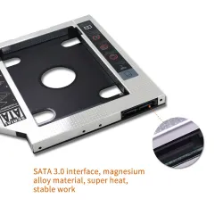 HDD Caddy - SSD SATA 3.0 - 2.5 - obudowa dysku twardego - adapter - Optical Bay - 9.5mm / 12.7mmExternal HDD case