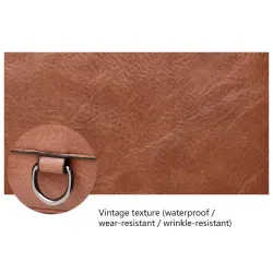 Vintage axel- / korsväska - äkta läder