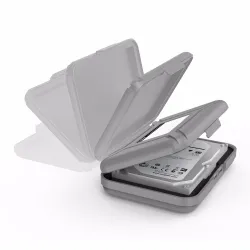 3,5-Zoll-Festplatte HDD-Schutzbox - Aufbewahrungstasche - mit Etikett