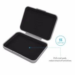 3,5-Zoll-Festplatte HDD-Schutzbox - Aufbewahrungstasche - mit Etikett