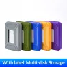Pudełko ochronne na dysk twardy 3,5 cala - etui do przechowywania - z etykietąExternal HDD case