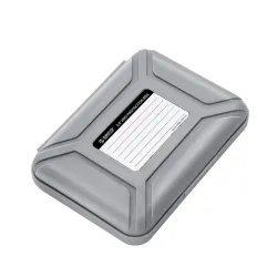 3,5-Zoll-Festplatte HDD-Schutzbox - Aufbewahrungstasche - mit Etikett