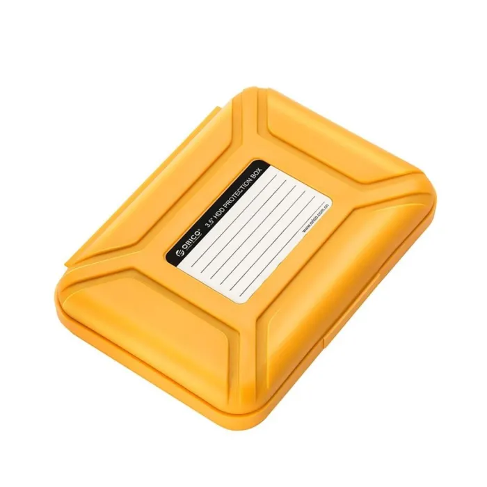 3,5-Zoll-Festplatte HDD-Schutzbox - Aufbewahrungstasche - mit Etikett